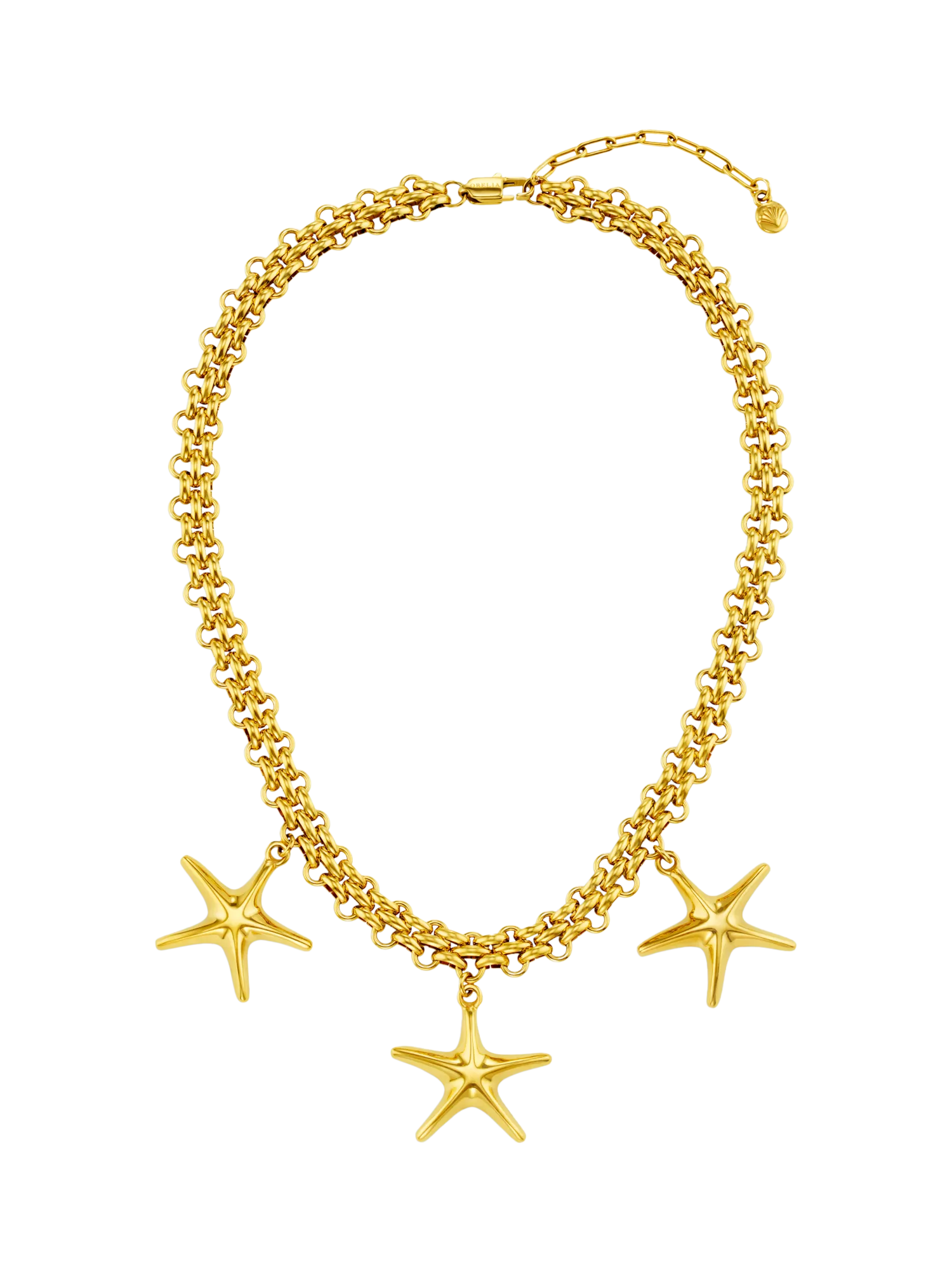Orelia gold starfish necklace 18ct plate, UK version