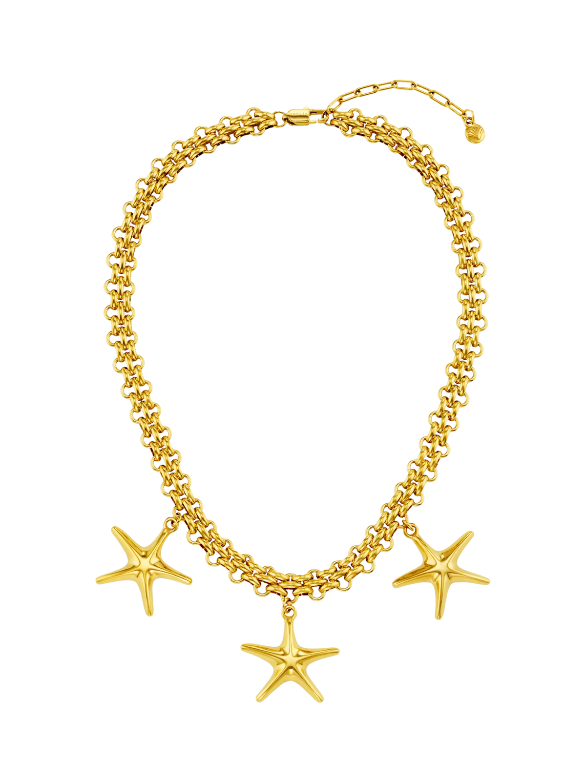 Orelia gold starfish necklace 18ct plate, UK version