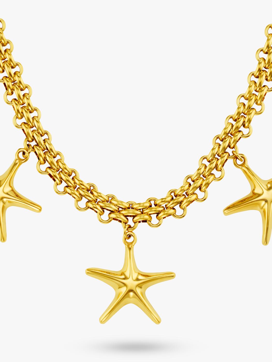 Orelia gold starfish necklace 18ct plate, UK version