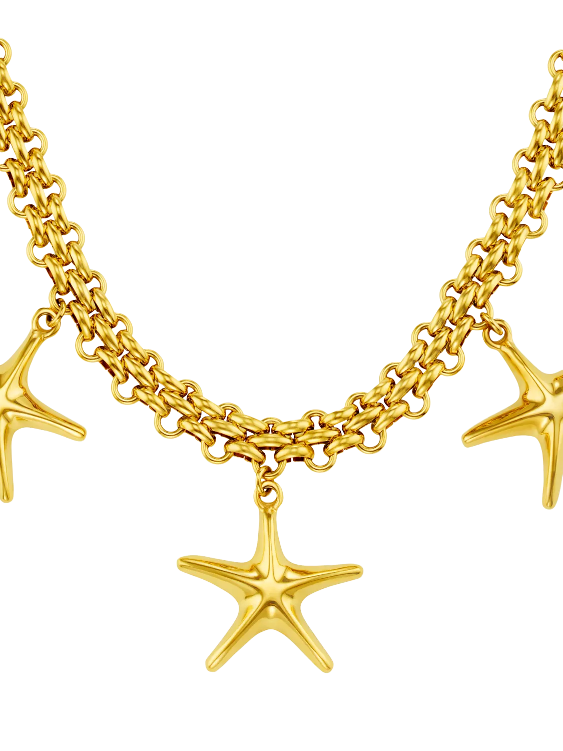 Orelia gold starfish necklace 18ct plate, UK version