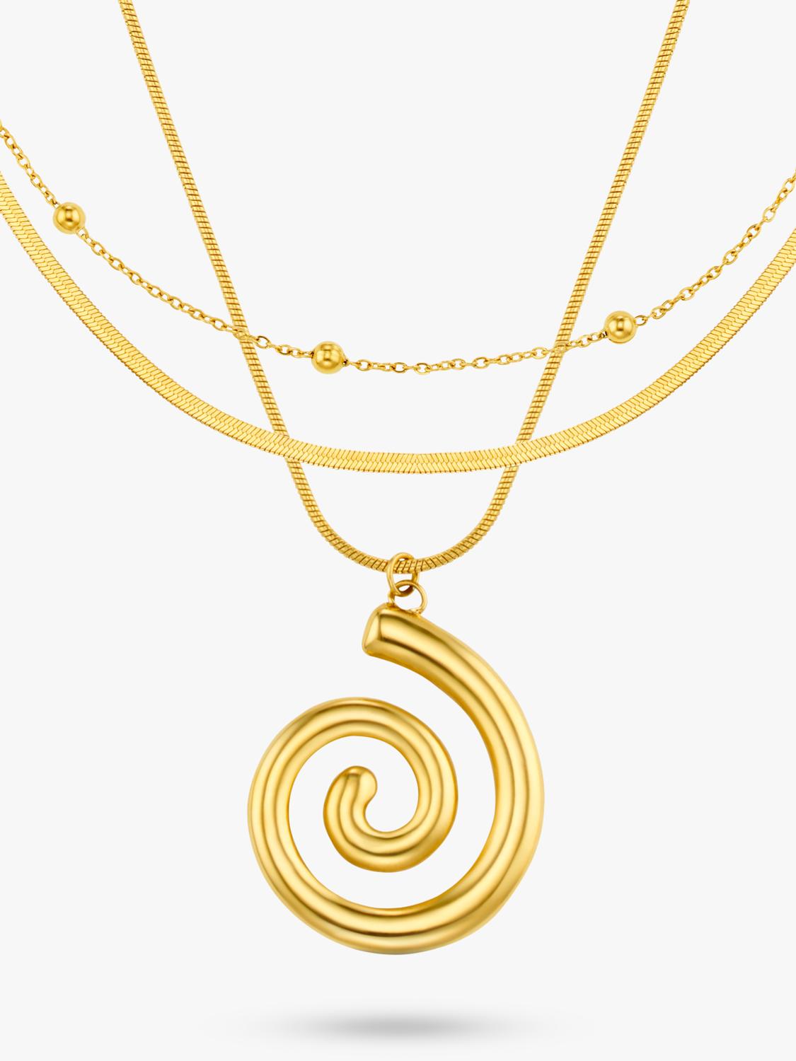 Orelia multi-row gold necklace - British product