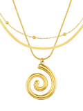 Orelia multi-row gold necklace - British product
