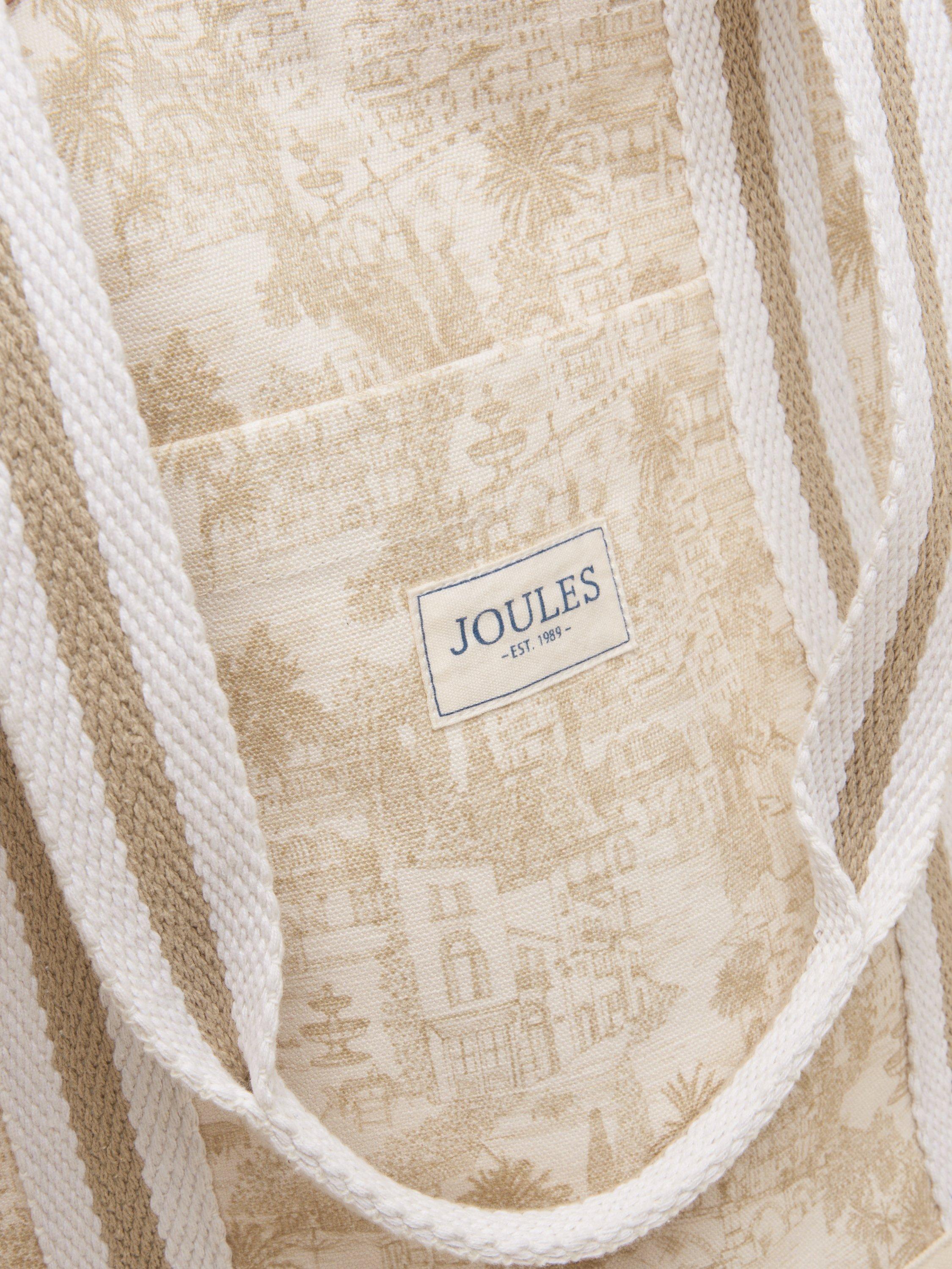 Joules Promenade canvas tote bag natural, imported from the UK