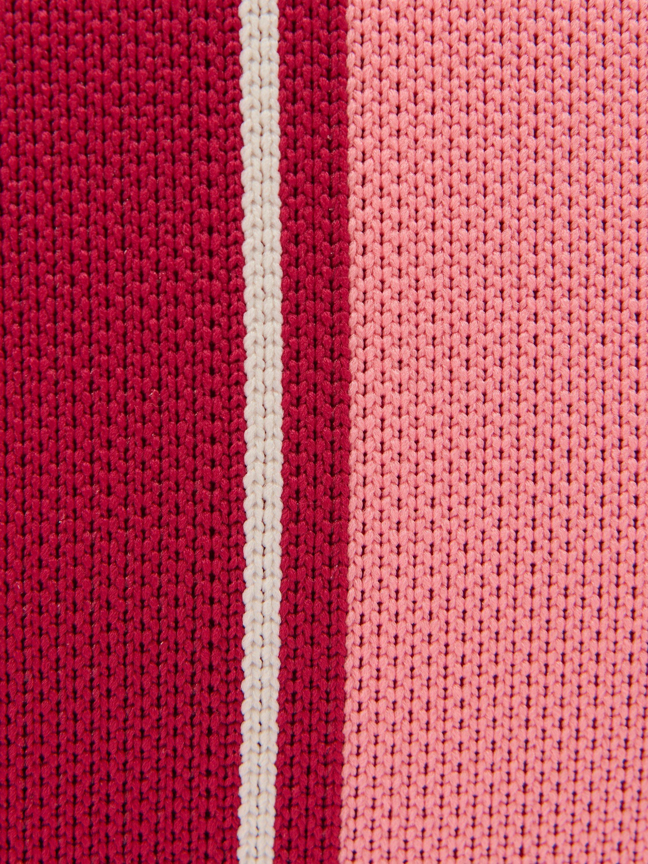 Sweaty Betty knitted stripe beach bag Melrose Pink - British product