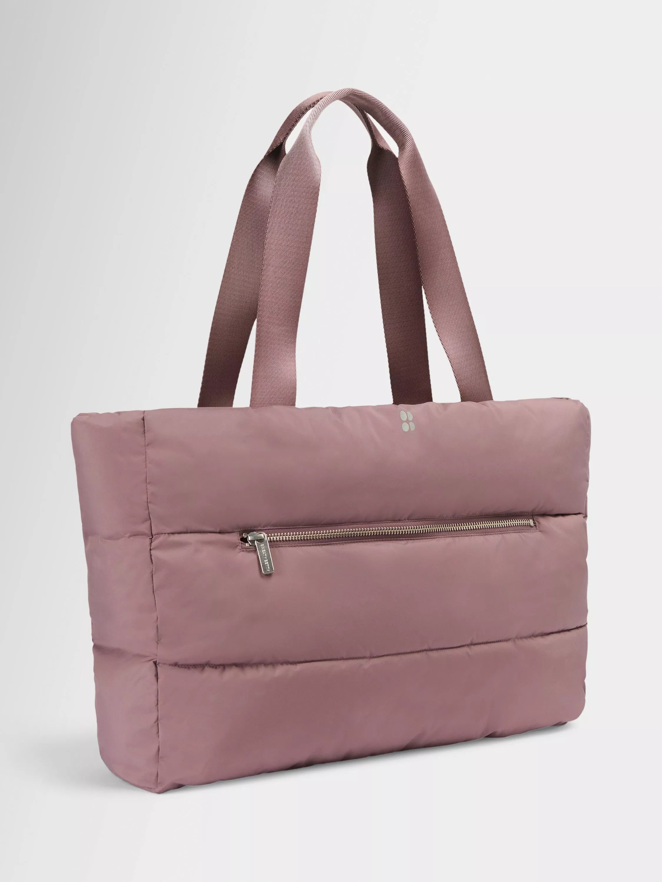 Sweaty Betty Nimbus Roam tote bag in purple, UK version