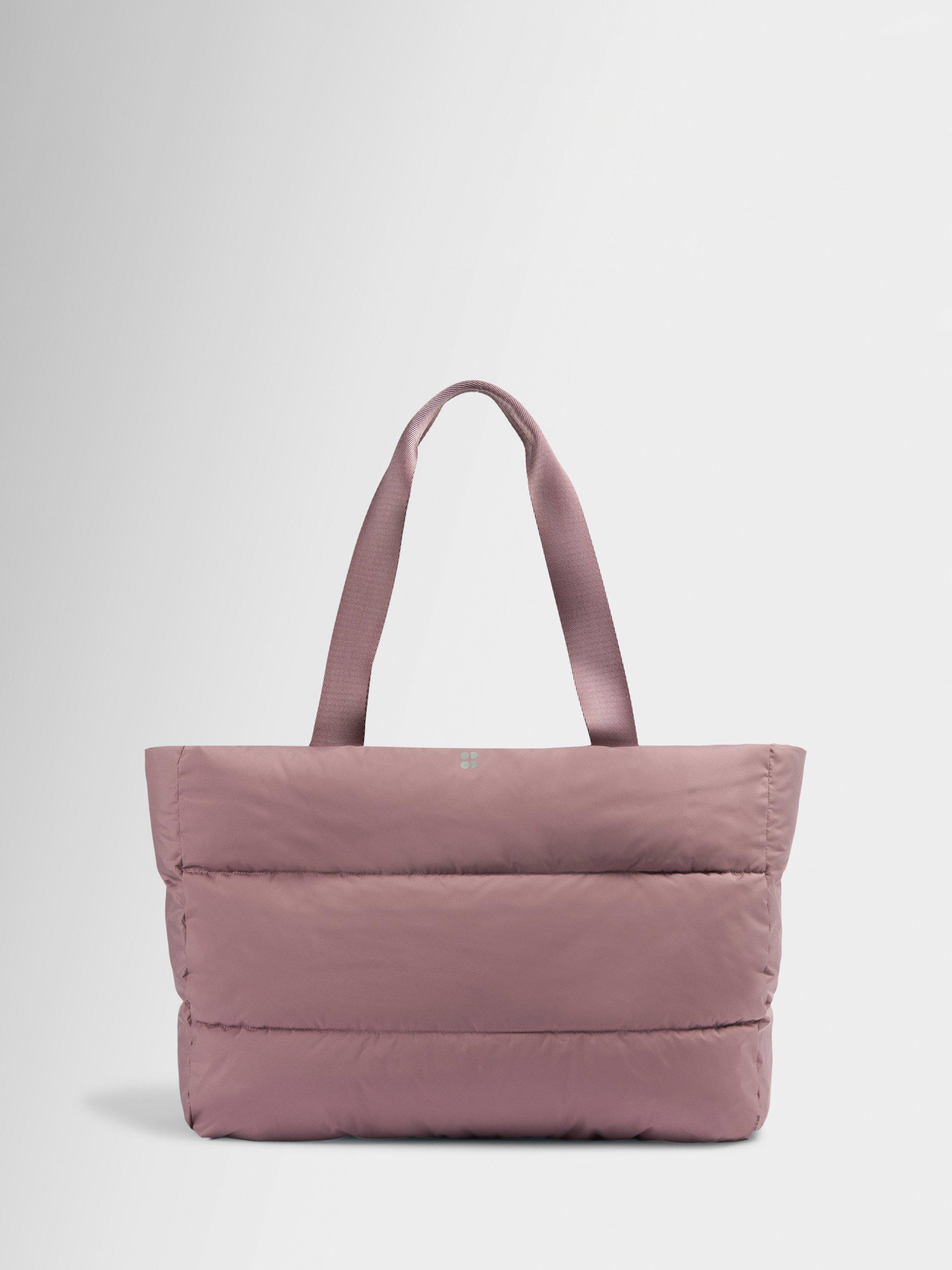 Sweaty Betty Nimbus Roam tote bag in purple, UK version