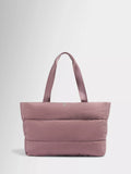 Sweaty Betty Nimbus Roam tote bag in purple, UK version