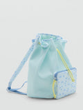 Mango kids drawstring backpack aqua - British product
