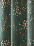 Laura Ashley Pussy Willow blackout curtains fern green, imported from the UK