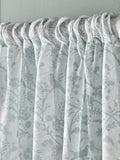 Laura Ashley slot top voile panel duckegg 137cm, UK version