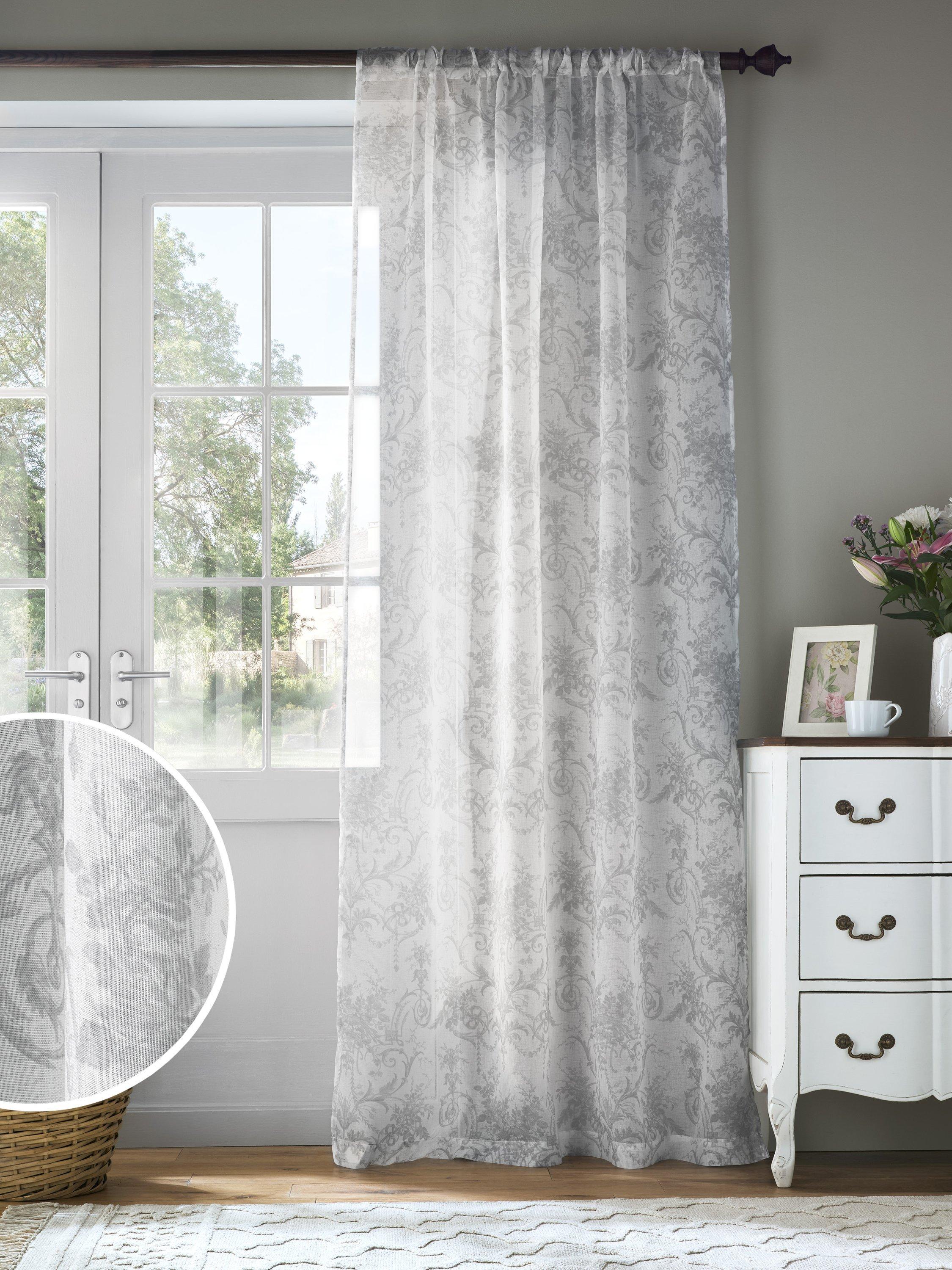 Laura Ashley Tuileries dove voile panel 137cm, UK version
