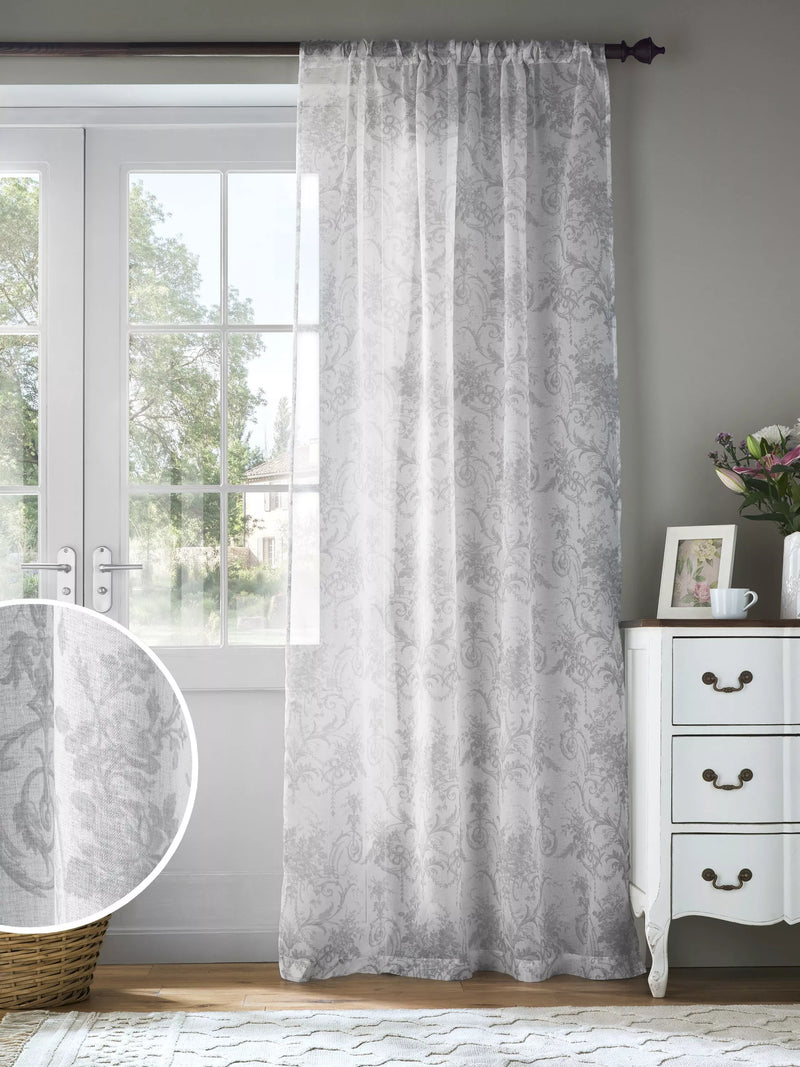Laura Ashley Tuileries dove voile panel 137cm, UK version