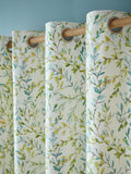Laura Ashley Brayton Leaves lined eyelet curtains - British product