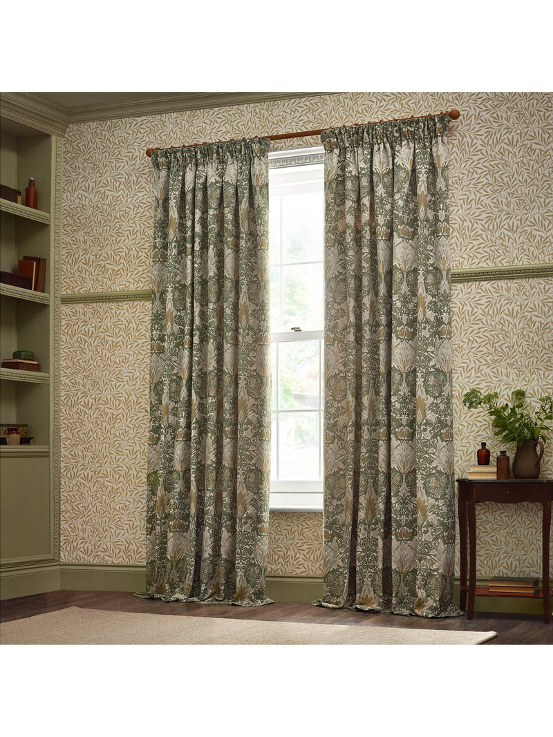 Morris & Co Snakeshead curtains Sunflower Stone 168x229cm, UK version