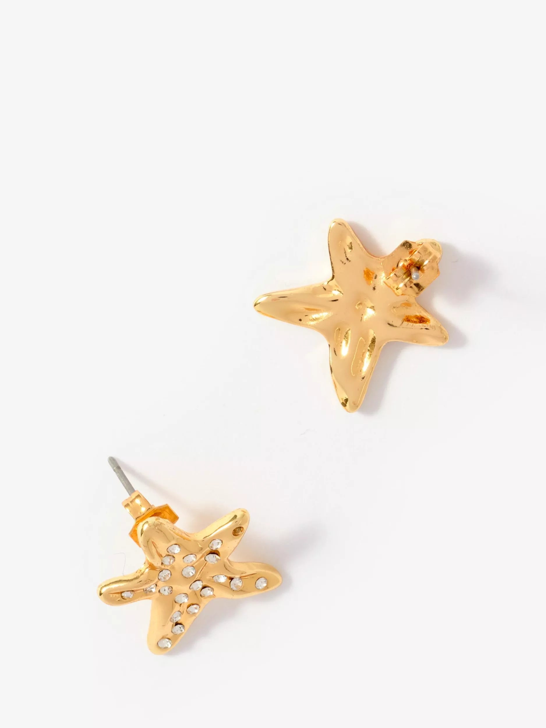 Mint Velvet starfish stud earrings gold-toned (British brand)