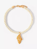 Mint Velvet gold shell rope necklace, UK version