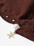 Mint Velvet broderie anglaise scarf floral embroidered charm 137cm, UK version