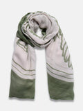 Mint Velvet palm print scarf cover up green multi - British product