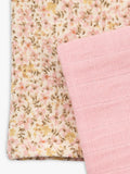 WHEAT baby muslin cloths pack of 2 coral blush 65cm, UK version