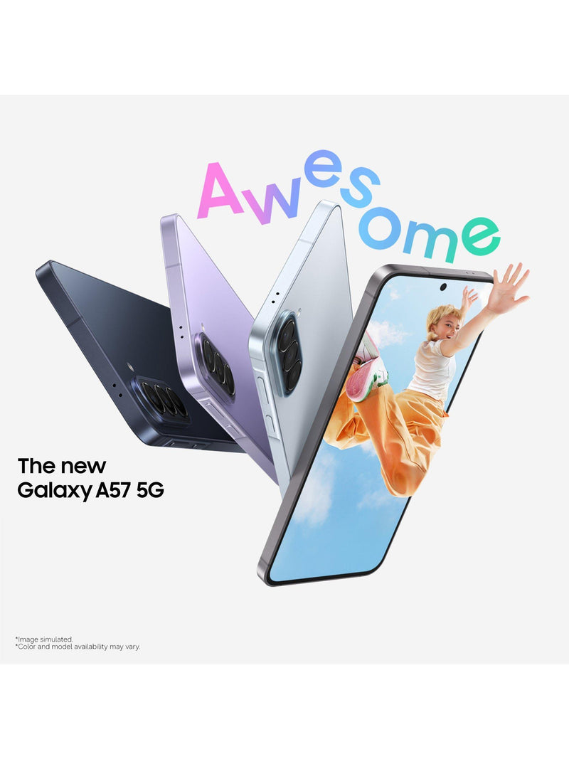 Samsung Galaxy A57 smartphone 256GB, imported from the UK