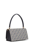 Tommy Hilfiger monogram jacquard crossbody bag in navy blue, UK version