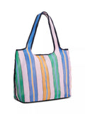 Tommy Hilfiger stripe summer tote bag in mesh, UK version