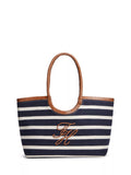 Tommy Hilfiger navy blue stripe tote bag (British brand)