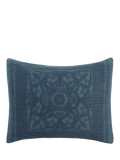Pottery Barn Medallion Matelasse Quilted Duvet Cover, Indigo, King