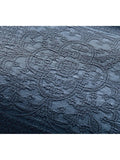 Pottery Barn Medallion quilted duvet cover Indigo king size, UK version