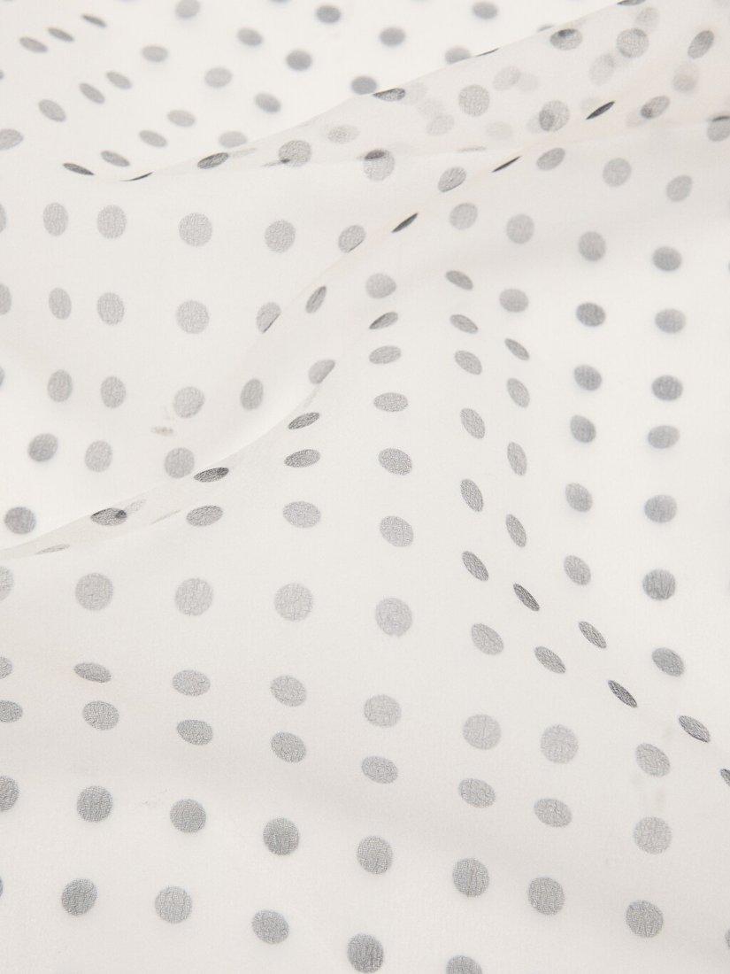 Mango polka dot scarf beige 57cm square (British brand)