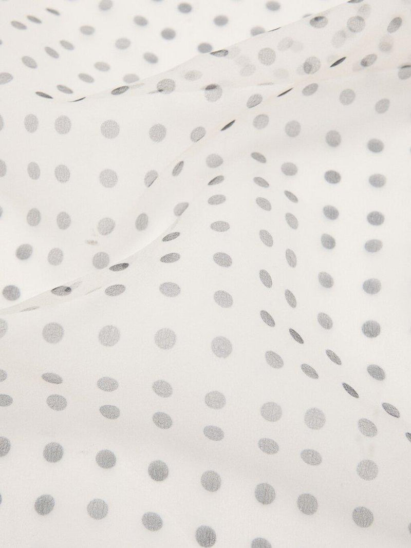 Mango polka dot scarf beige 57cm square (British brand)