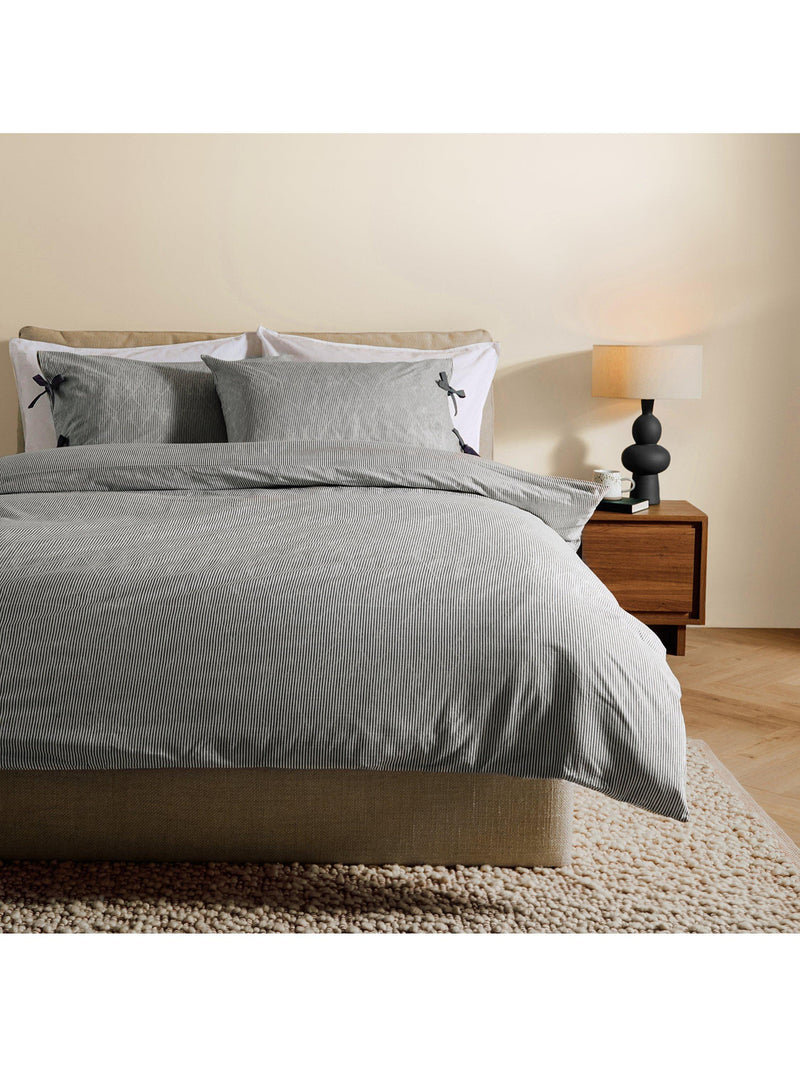 MADE Ansel stripe duvet cover set single, UK version