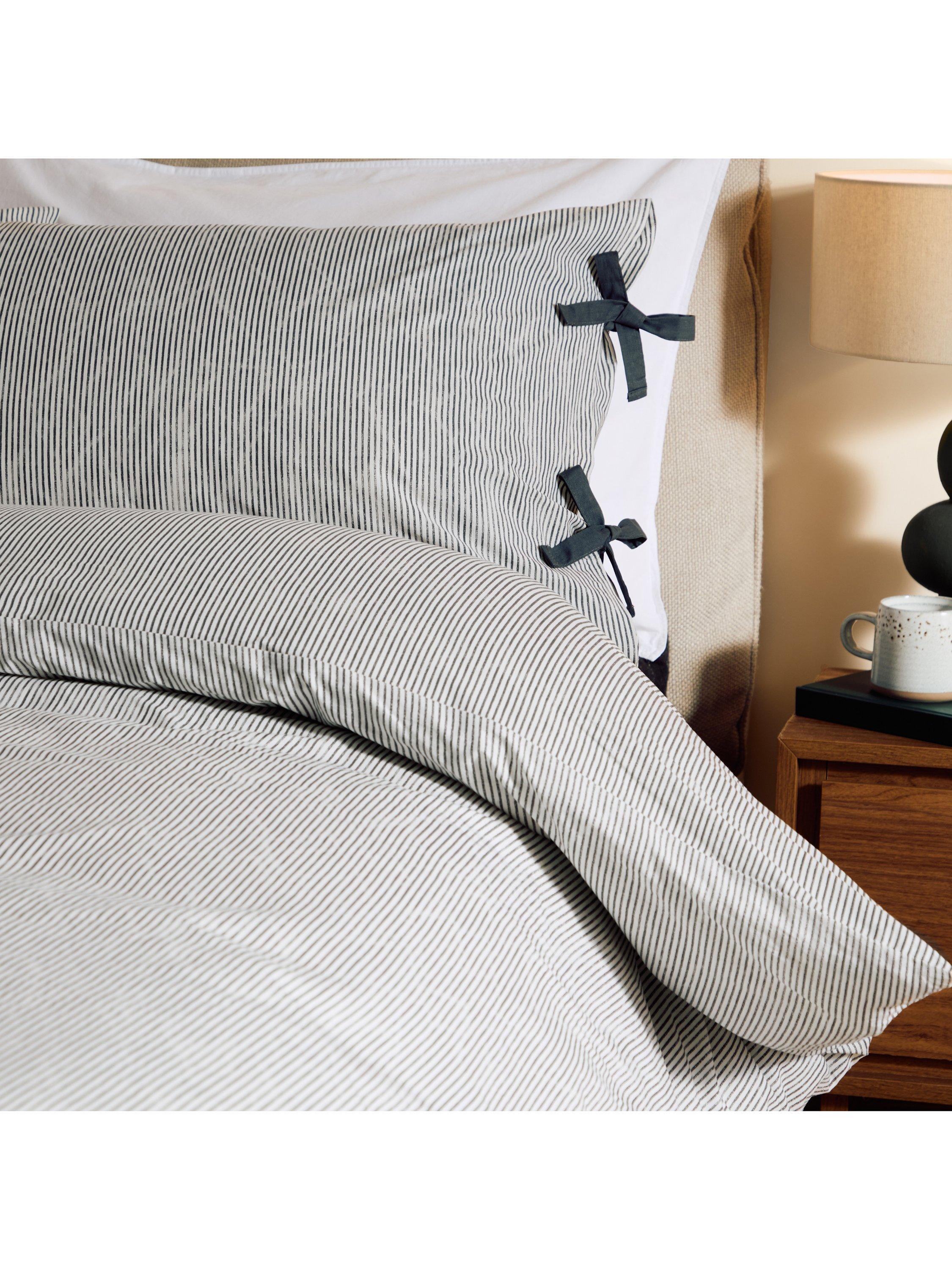 MADE Ansel stripe duvet cover set single, UK version