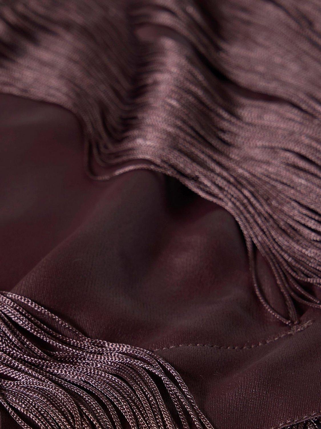Mint Velvet satin waist scarf brown (British brand)