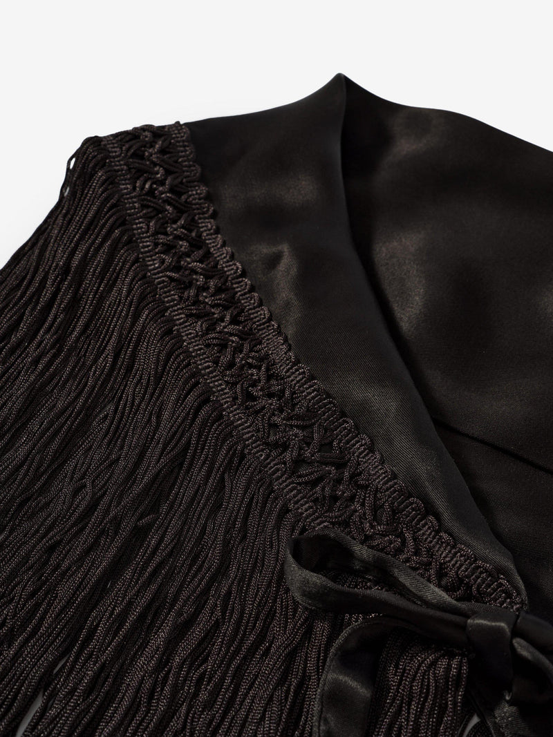 Mint Velvet satin waist scarf brown (British brand)