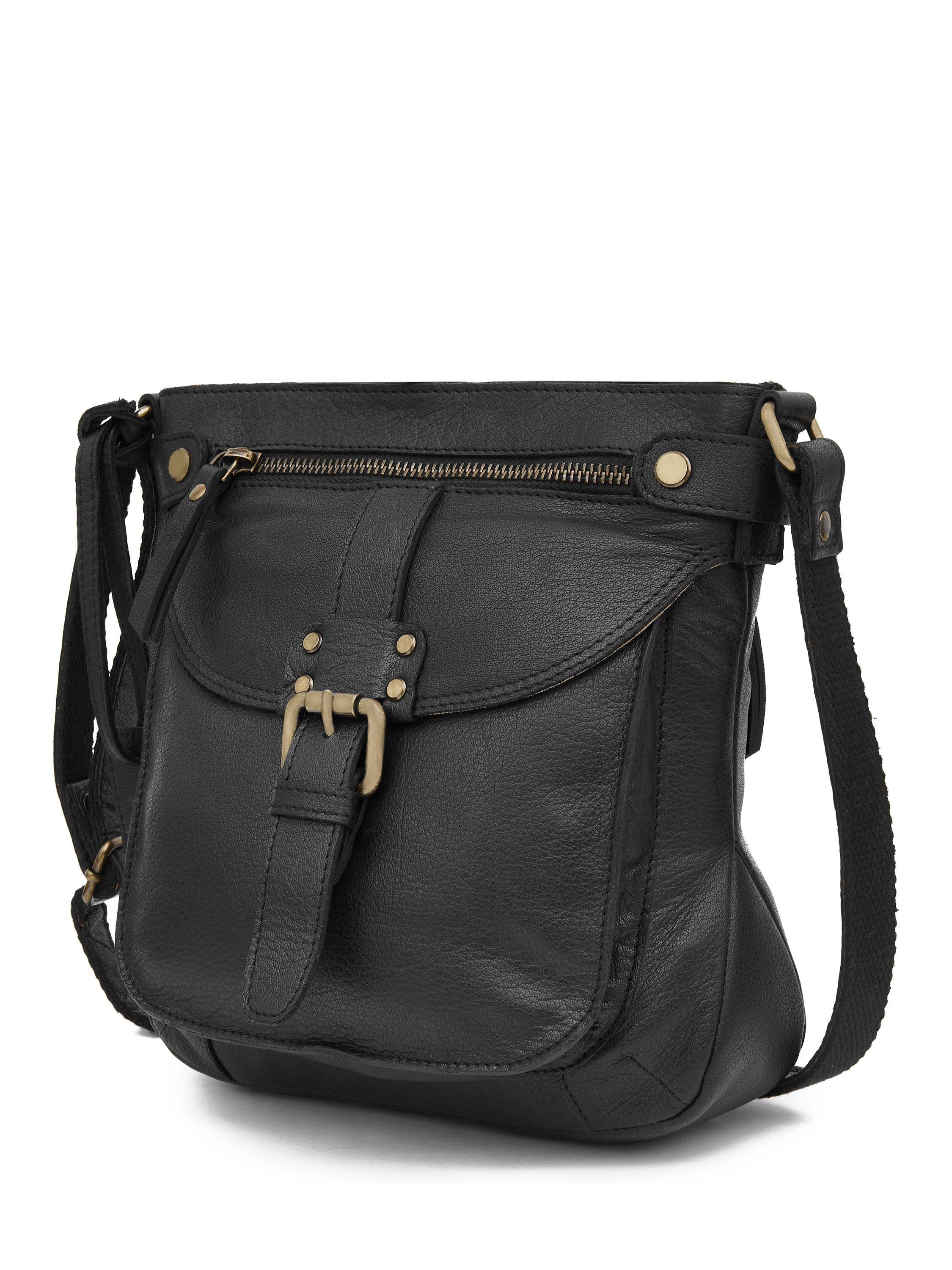 Celtic & Co leather crossbody bag black, UK version