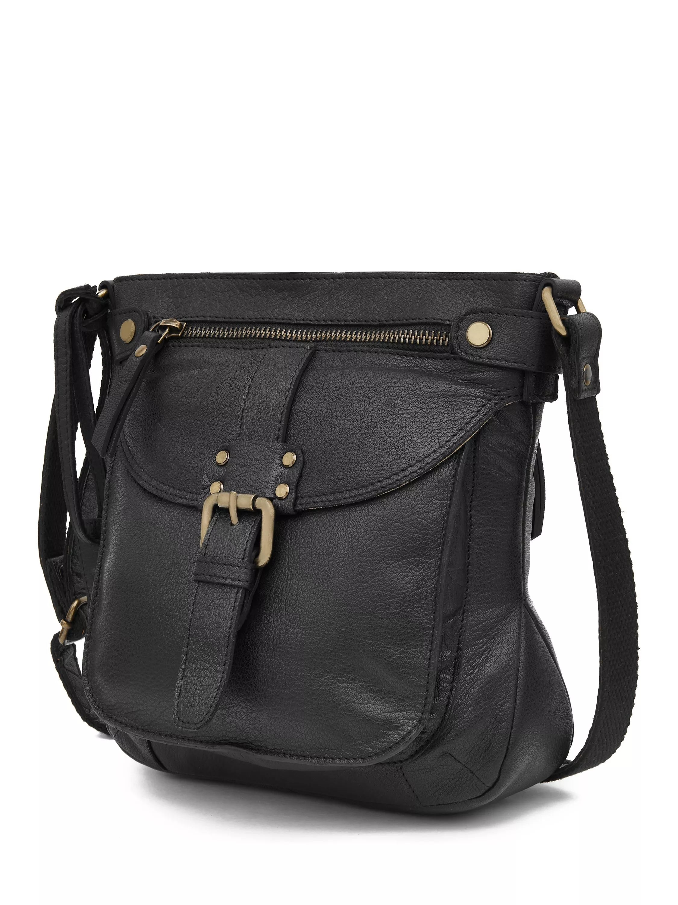Celtic & Co leather crossbody bag black, UK version
