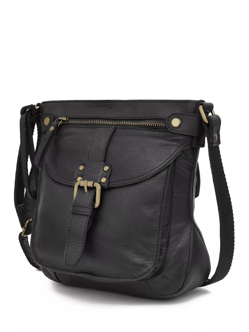 Celtic & Co leather crossbody bag black, UK version