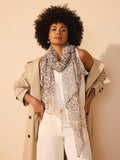 Mint Velvet leopard print lightweight scarf 100x180cm, UK version