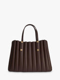 Dune London tote bag Dolly pleated brown - British product