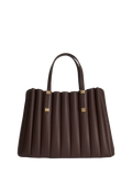 Dune London tote bag Dolly pleated brown - British product