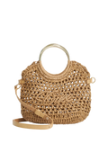 Dune London textured grab bag natural - British product