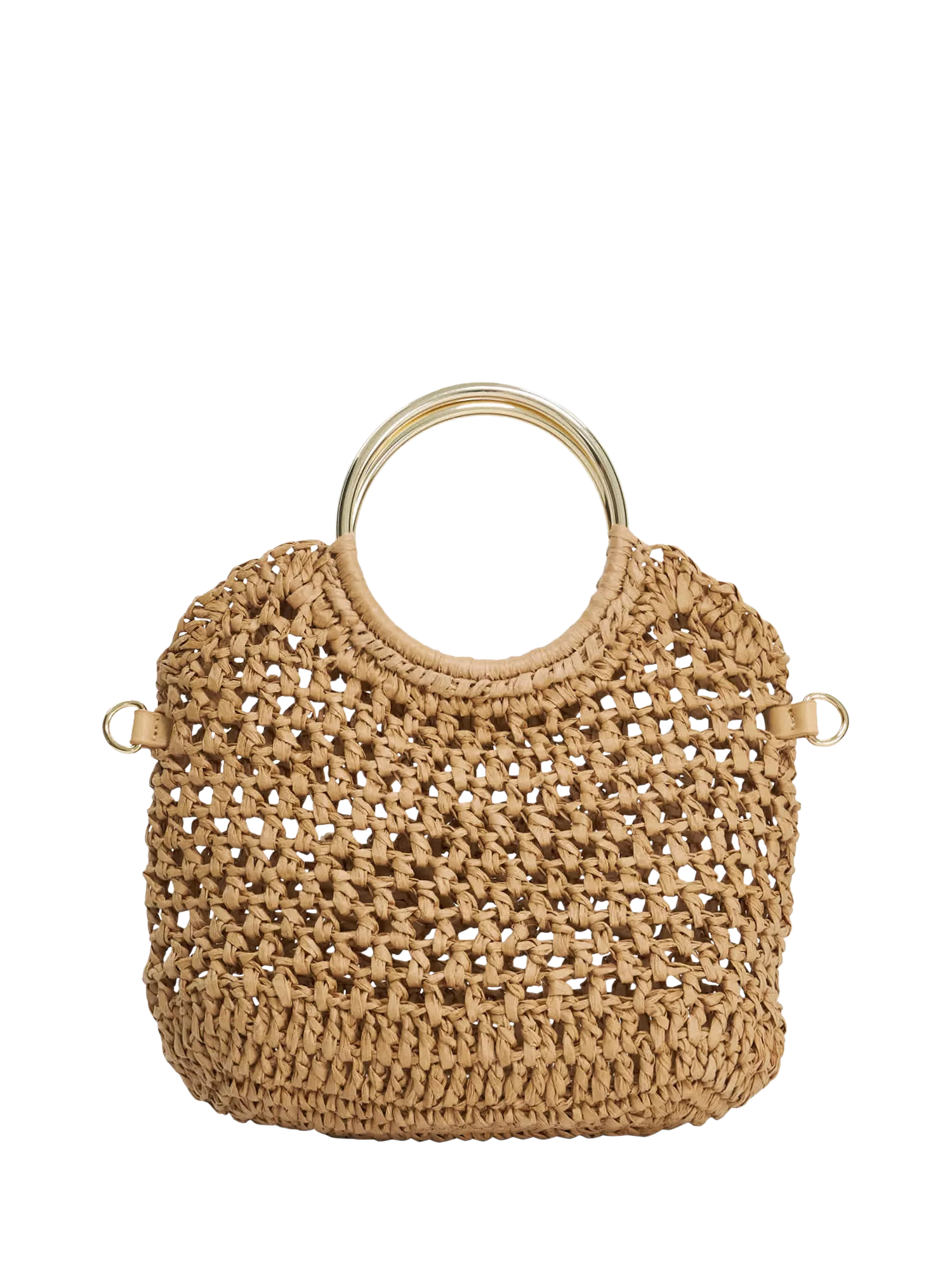 Dune London textured grab bag natural - British product