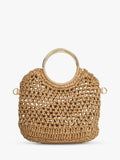 Dune London textured grab bag natural - British product