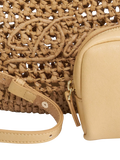 Dune London textured grab bag natural - British product