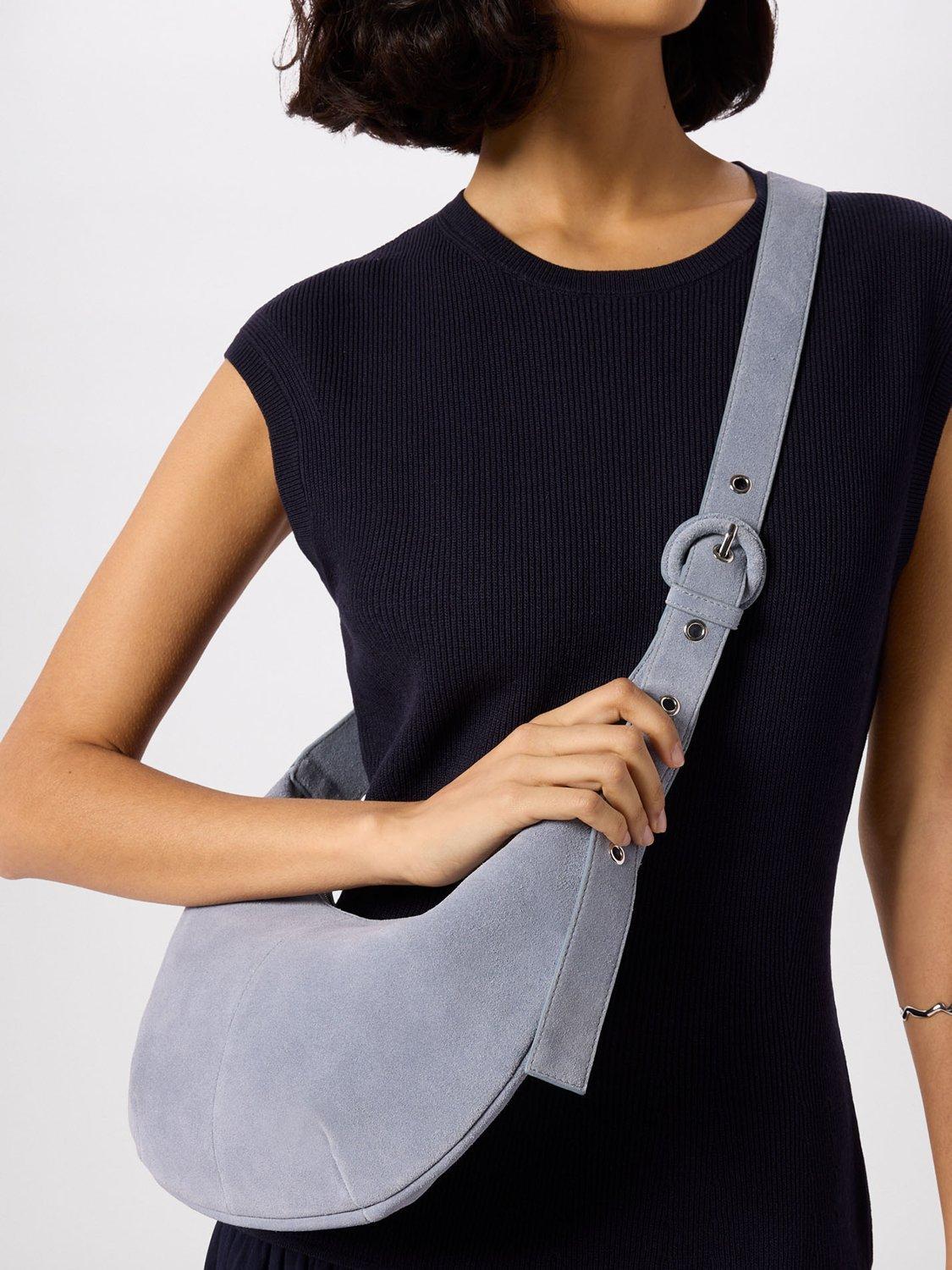 Whistles Small Sia suede cross body bag - British product