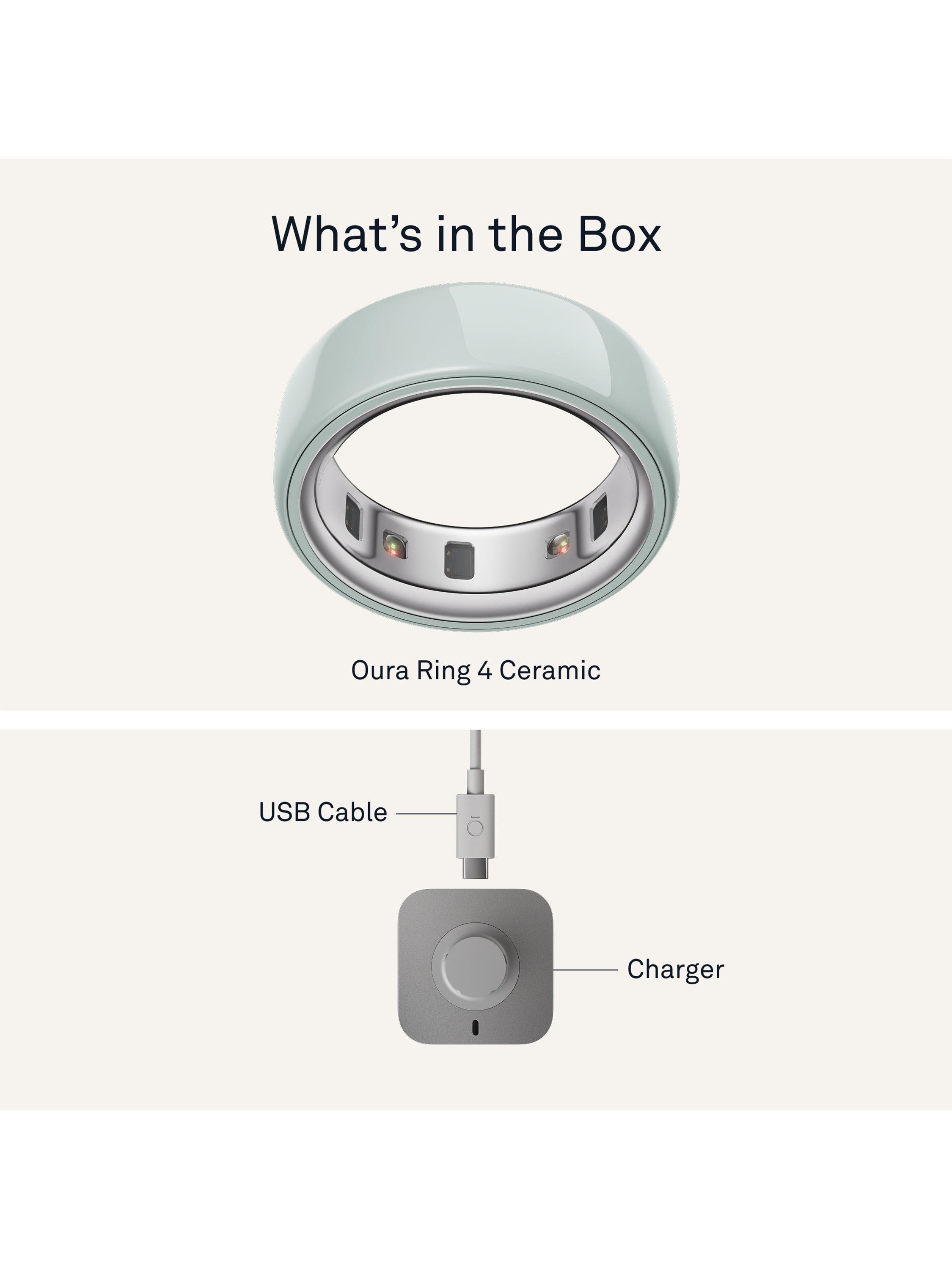 Oura Ring 4 Ceramic smart ring, UK version