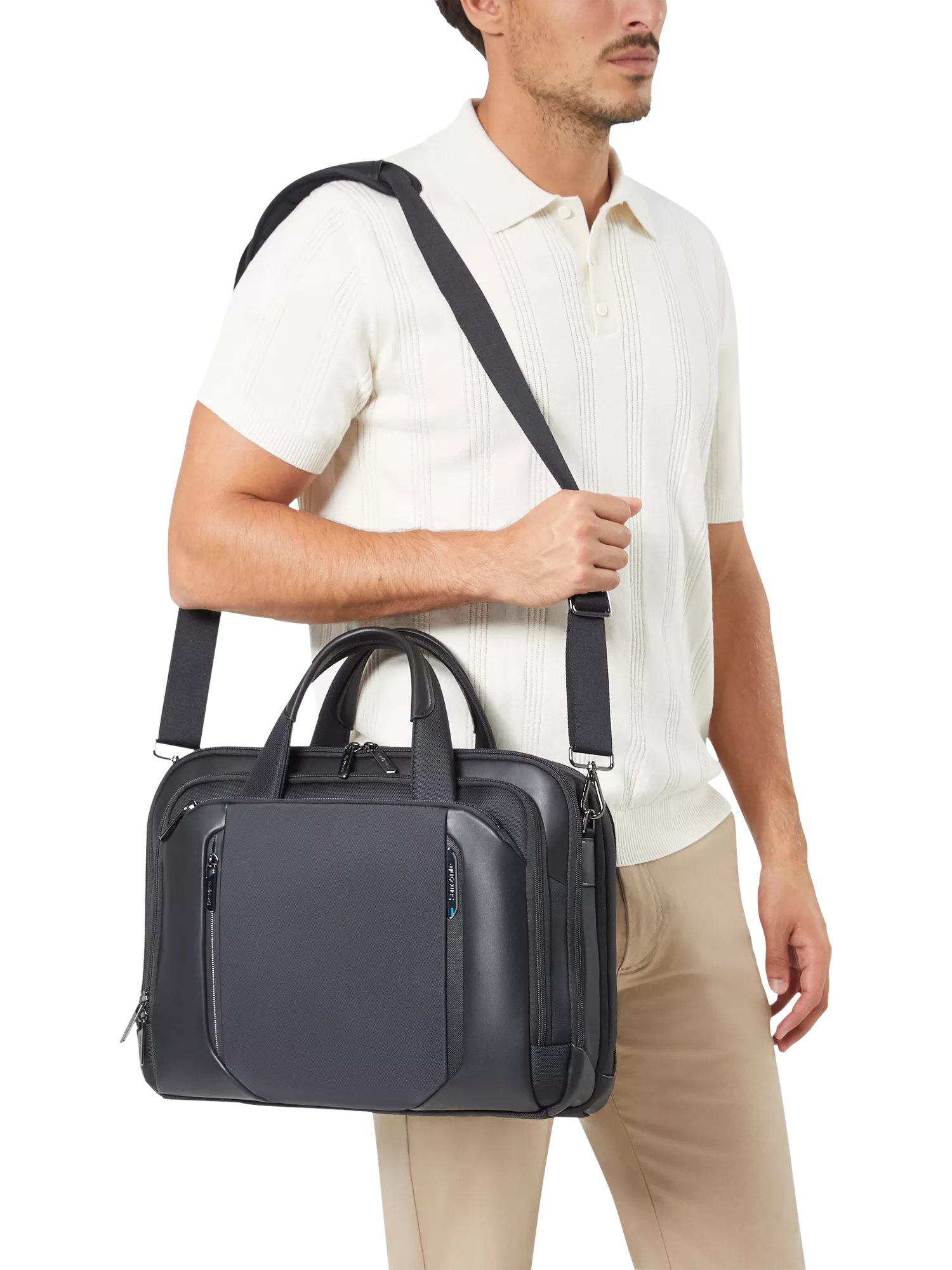 Samsonite Spectrolite briefcase black 16/23L, imported from the UK