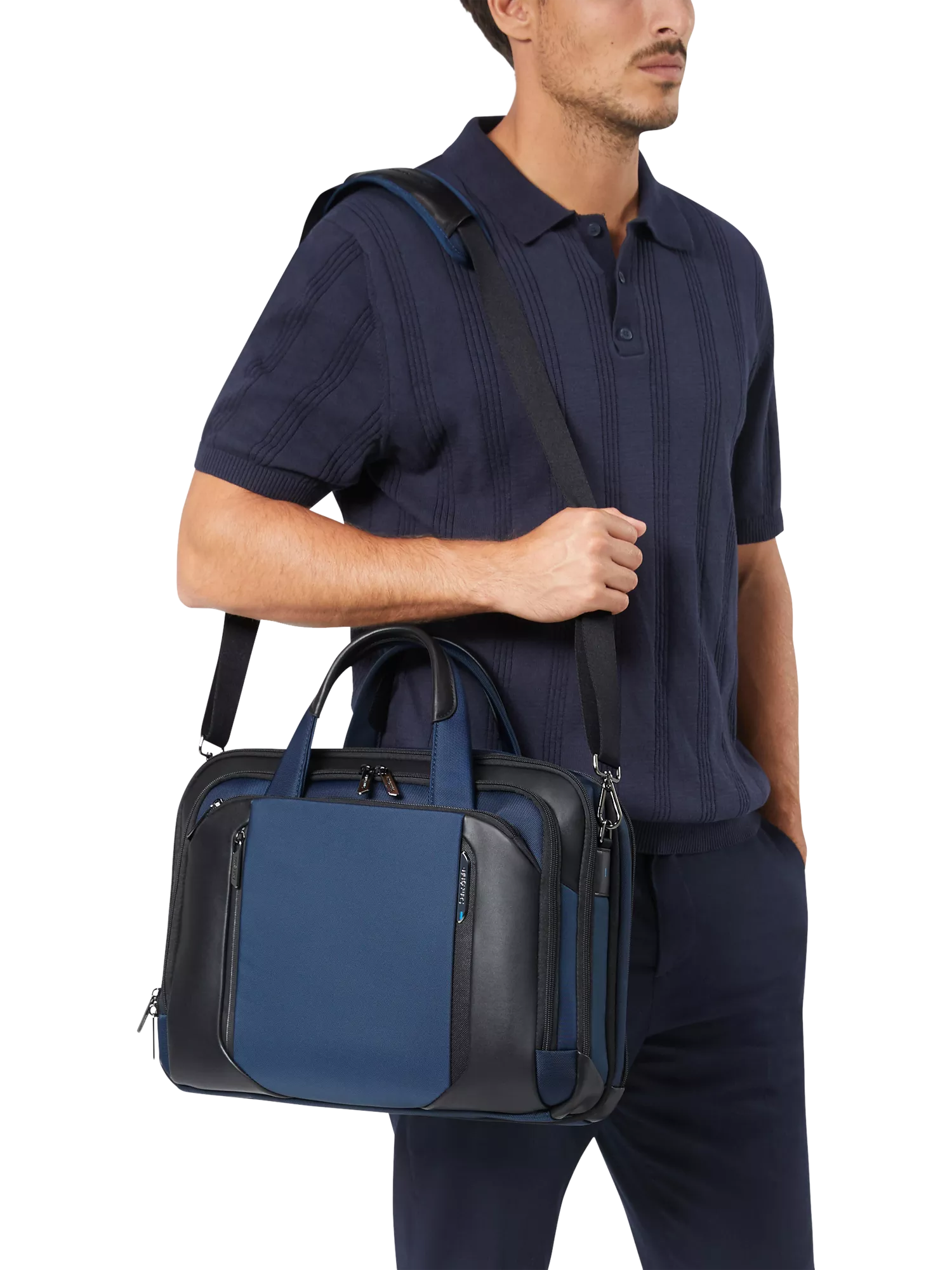 Samsonite Spectrolite twin handle briefcase 16/23L blue (British brand)