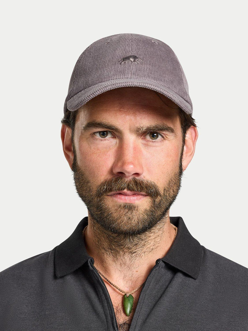 Raging Bull corduroy baseball cap grey - British product